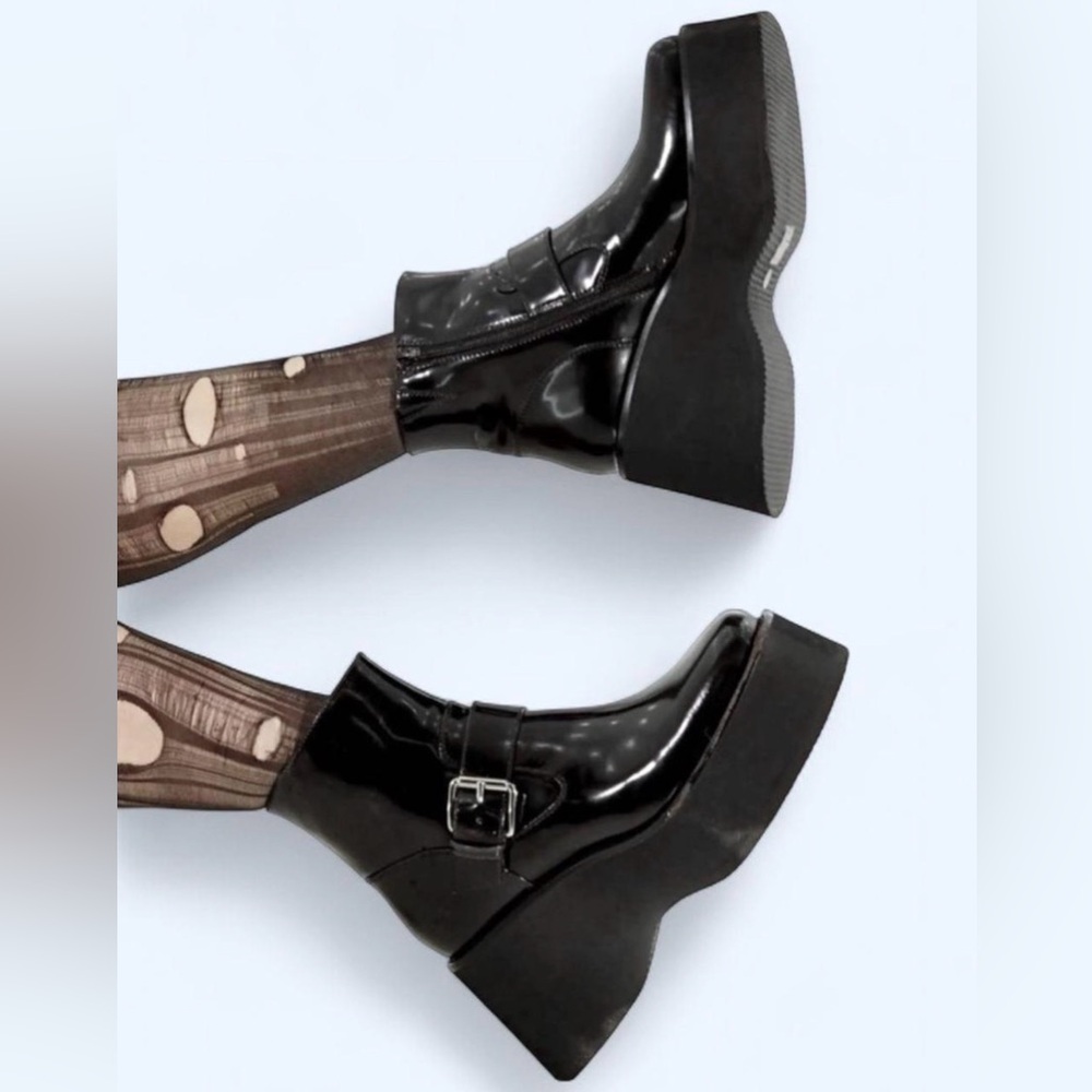 Jeffrey Campbell Wallie Black Platform Boots